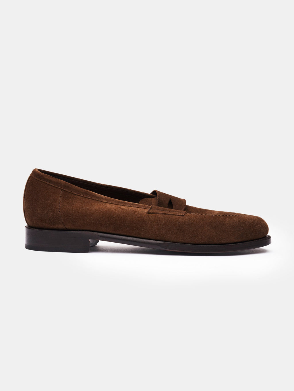 The Penny Loafer - Medium Brown Suede