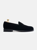 The Penny Loafer - Black Suede