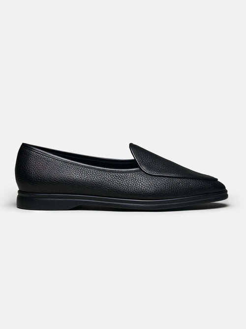 The Belgian Loafer - Black Deerskin