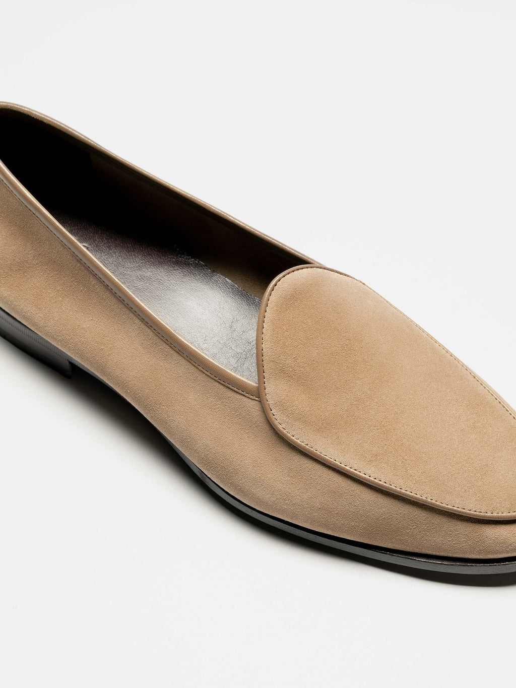 The Belgian Loafer - Beige Suede - Unlined
