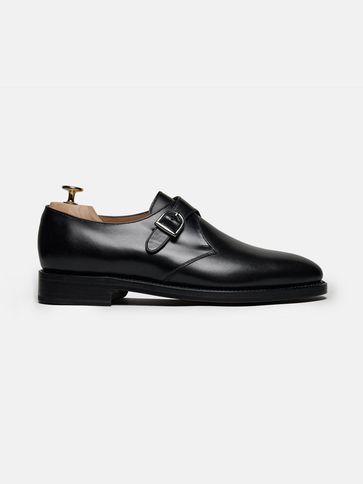The Single Monkstrap - Black Calf