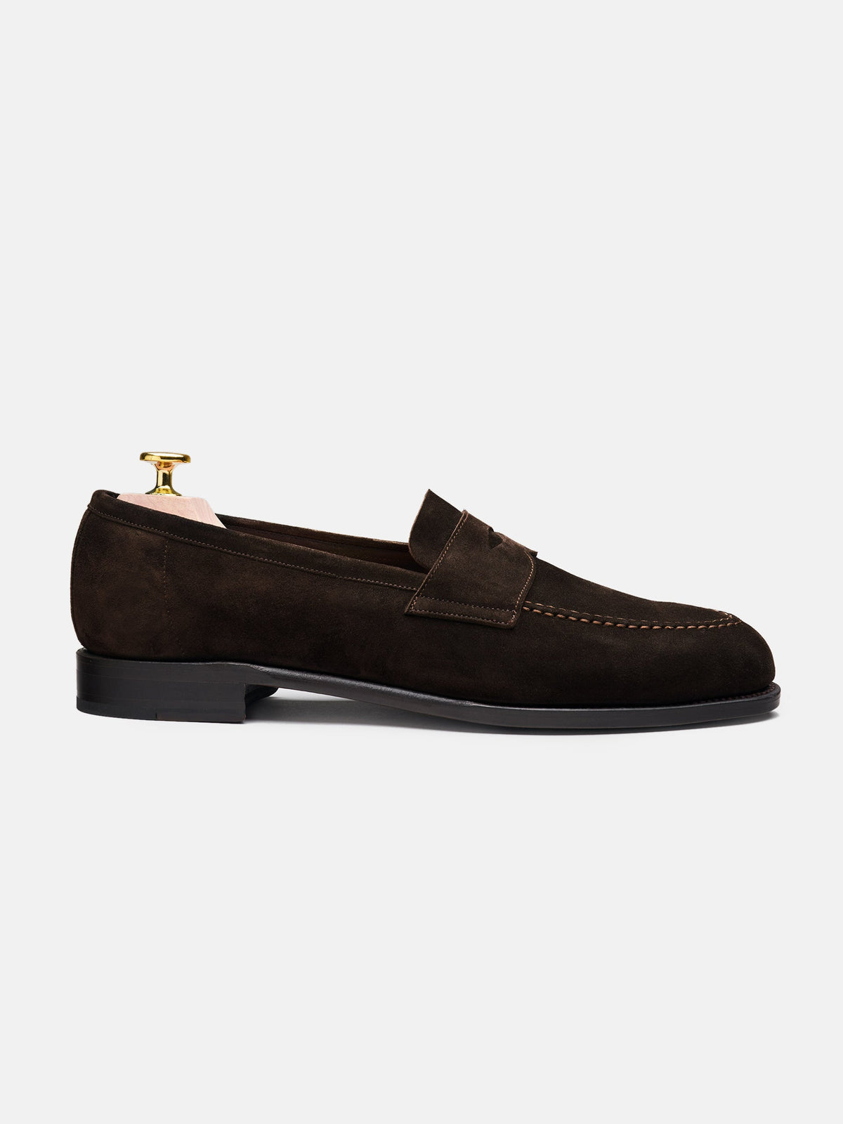 The Penny Loafer - Brown Suede - Unlined
