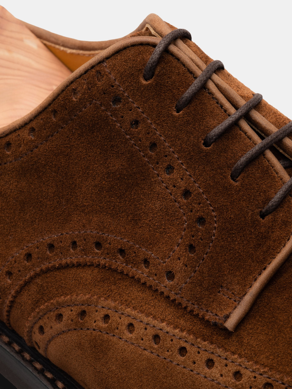 The Derby - Medium Brown Suede