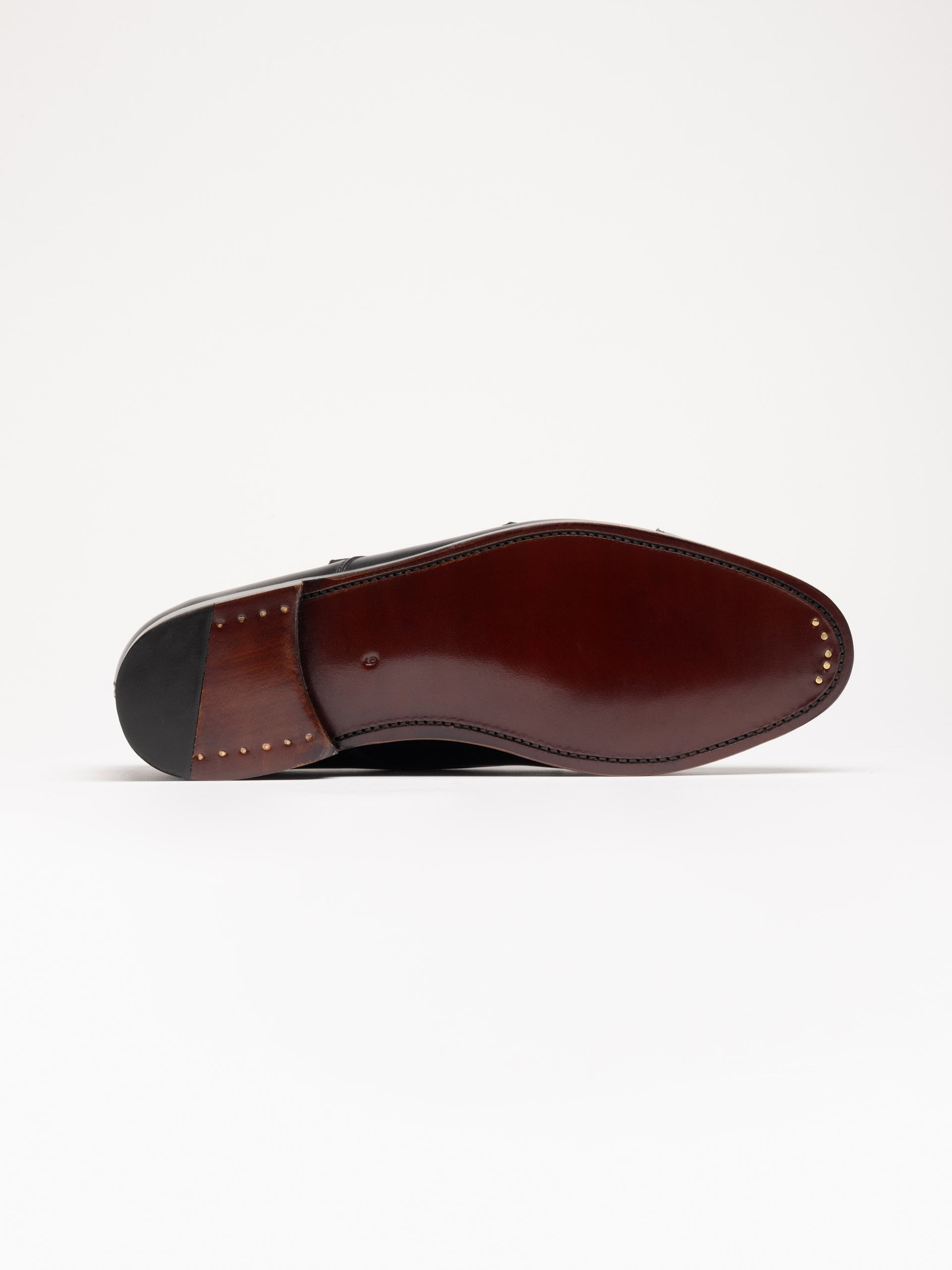 The Double Monkstrap - Burgundy Calf