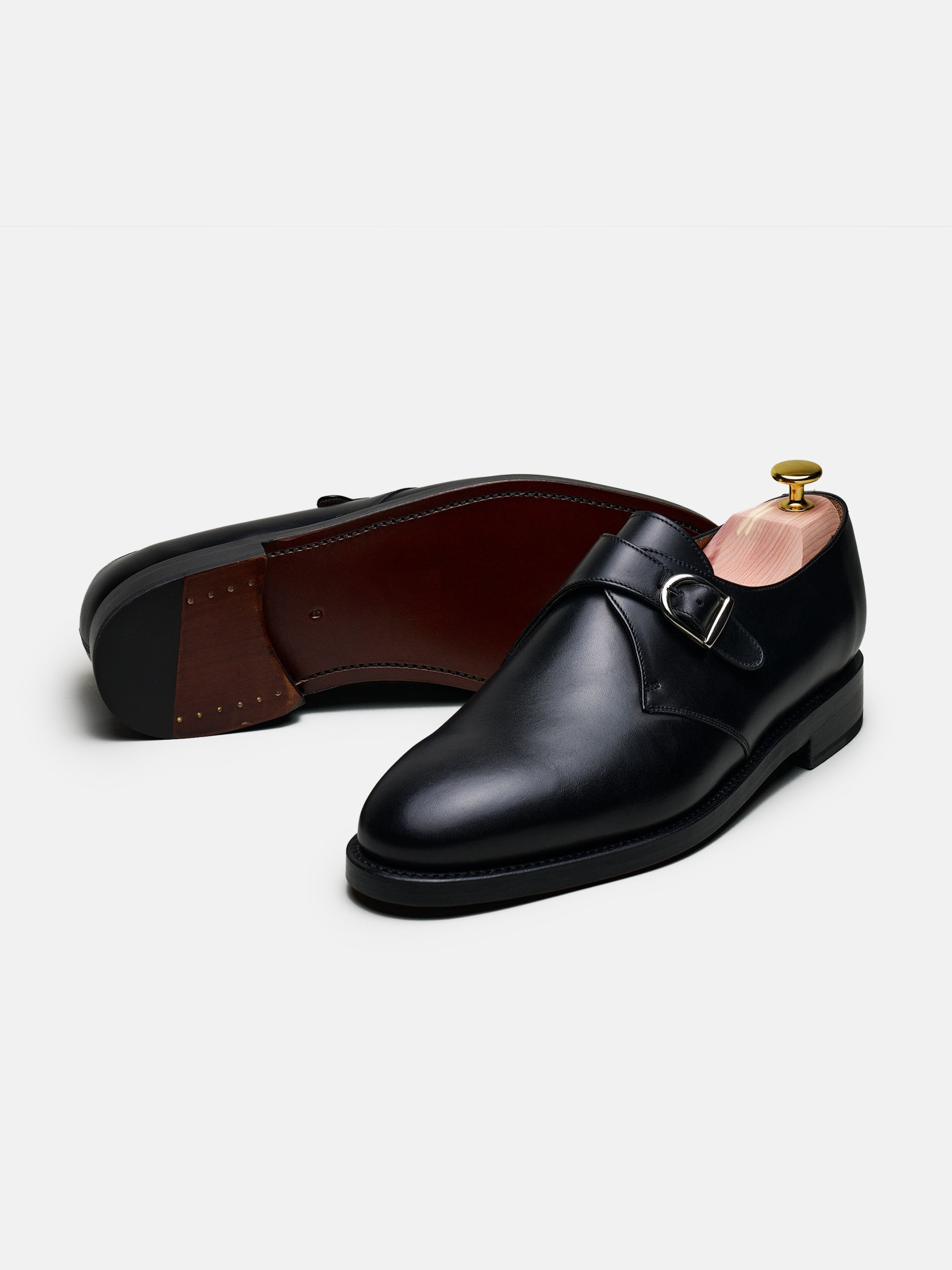 The Single Monkstrap - Black Calf