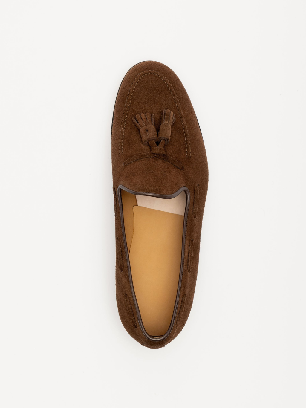 The Tassel Loafer - Medium Brown Suede